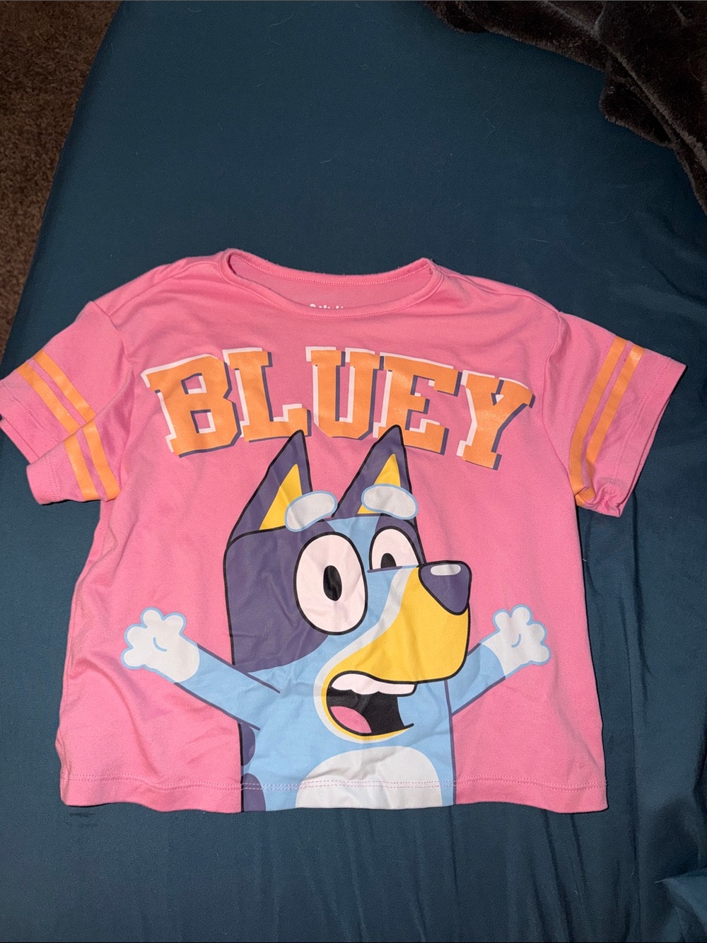 Bluey Pink Short-Sleeve Graphic Tee for Kids